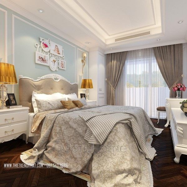 Thiết kế nội thất phòng ngủ chung cư Hei Tower